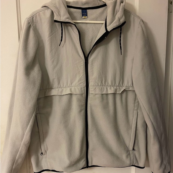 Fluffy grey zip up - Picture 1 of 2